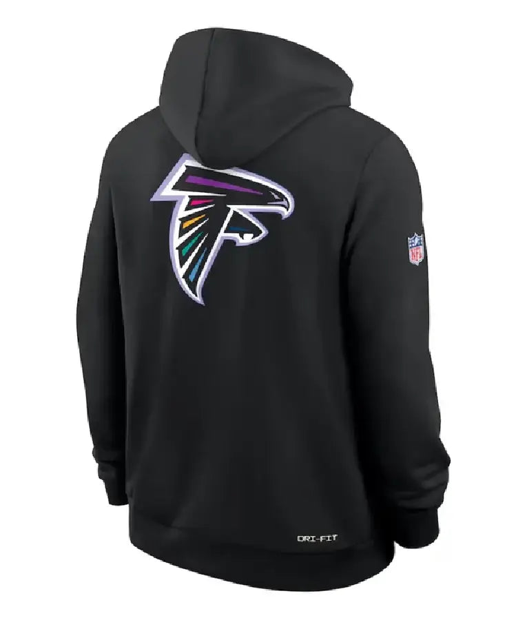 Atlanta Falcons Black 2025 Crucial Catch Sideline Hoodie
