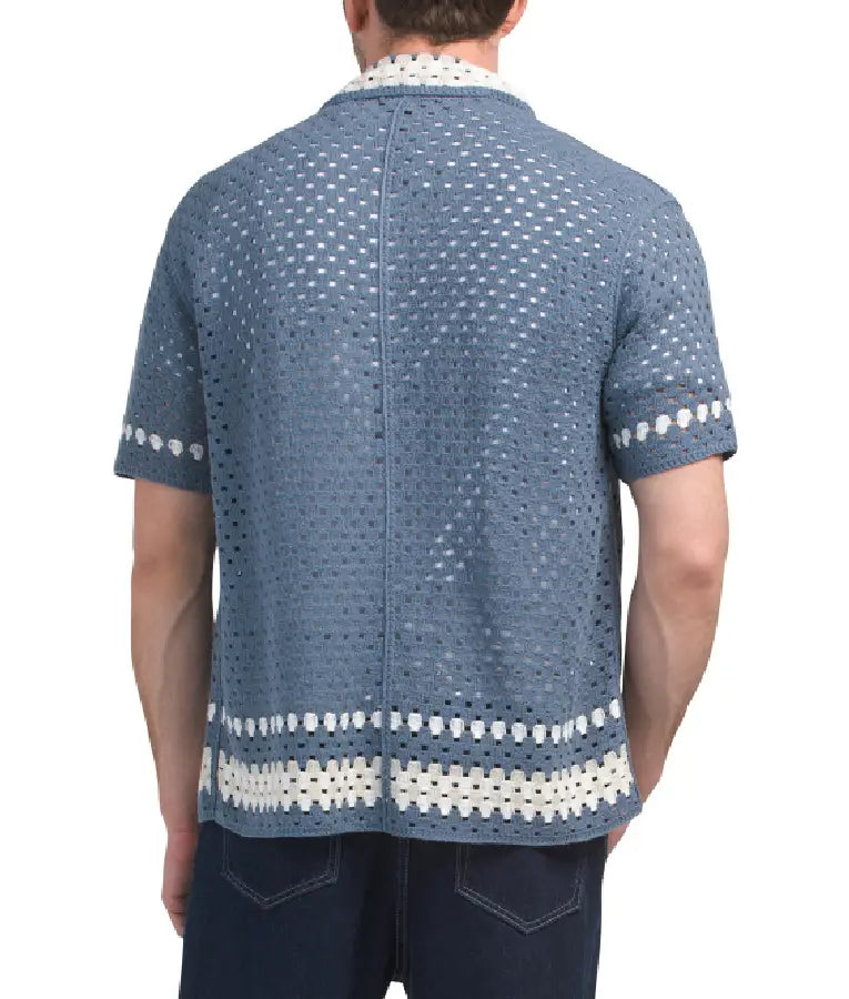 Bachelor In Paradise S10 Spencer Conley Crochet Knit Shirt