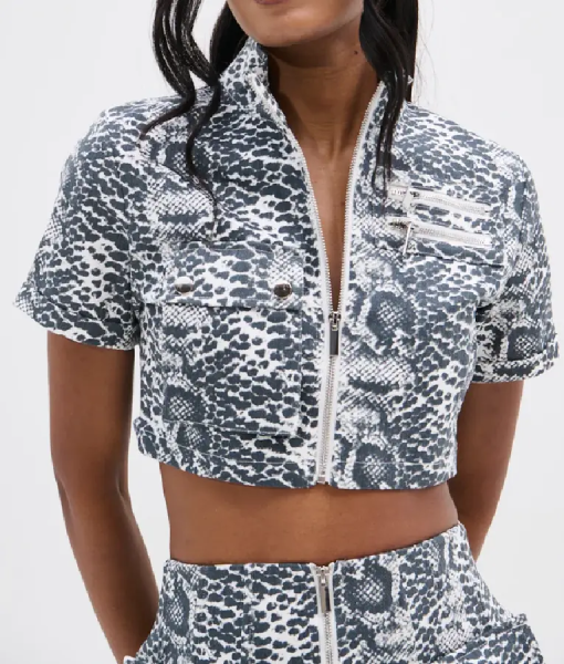 Beyond The Gates 2025 Eva Thomas Animal Print Crop Top