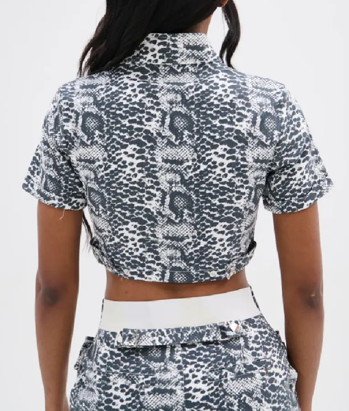 Beyond The Gates 2025 Eva Thomas Animal Print Crop Top