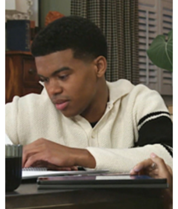 Beyond The Gates 2025 Jaden Lucas Miller Striped Polo Sweater