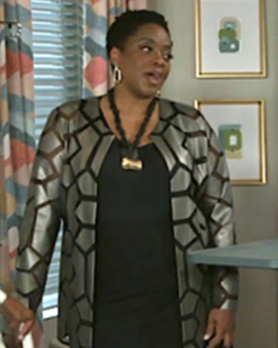 Beyond The Gates Karan Kendrick Metallic Laser-Cut Mesh Jacket