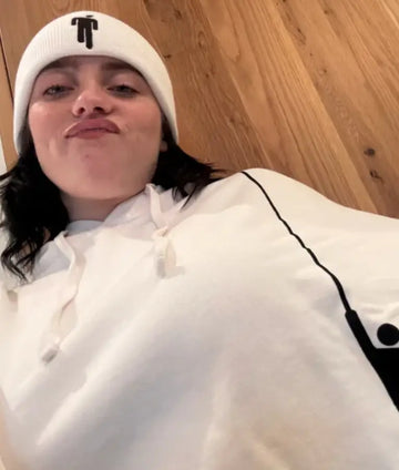 Billie Eilish Hanging Blohsh White Hoodie