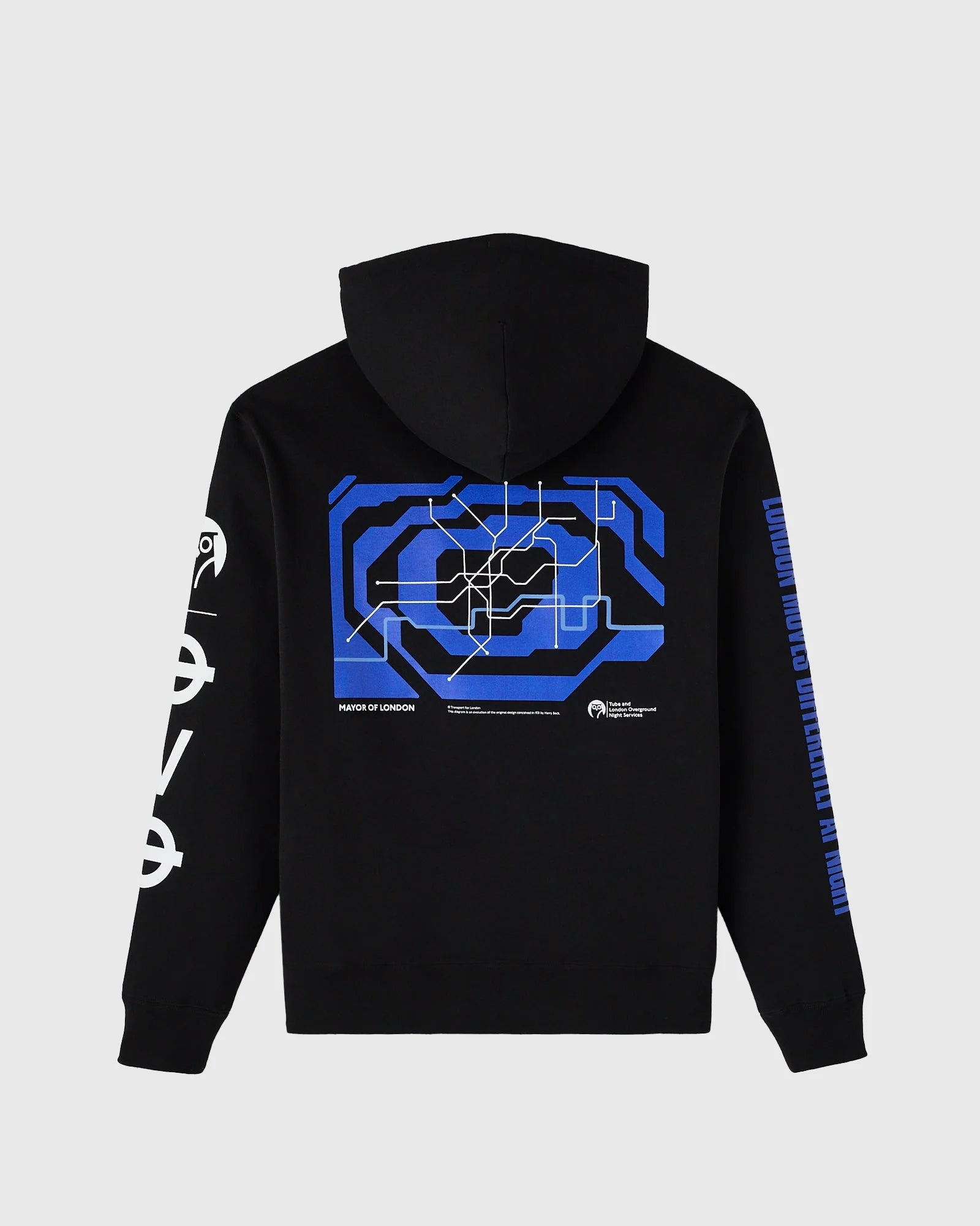 NIGHT TUBE BLACK HOODIE