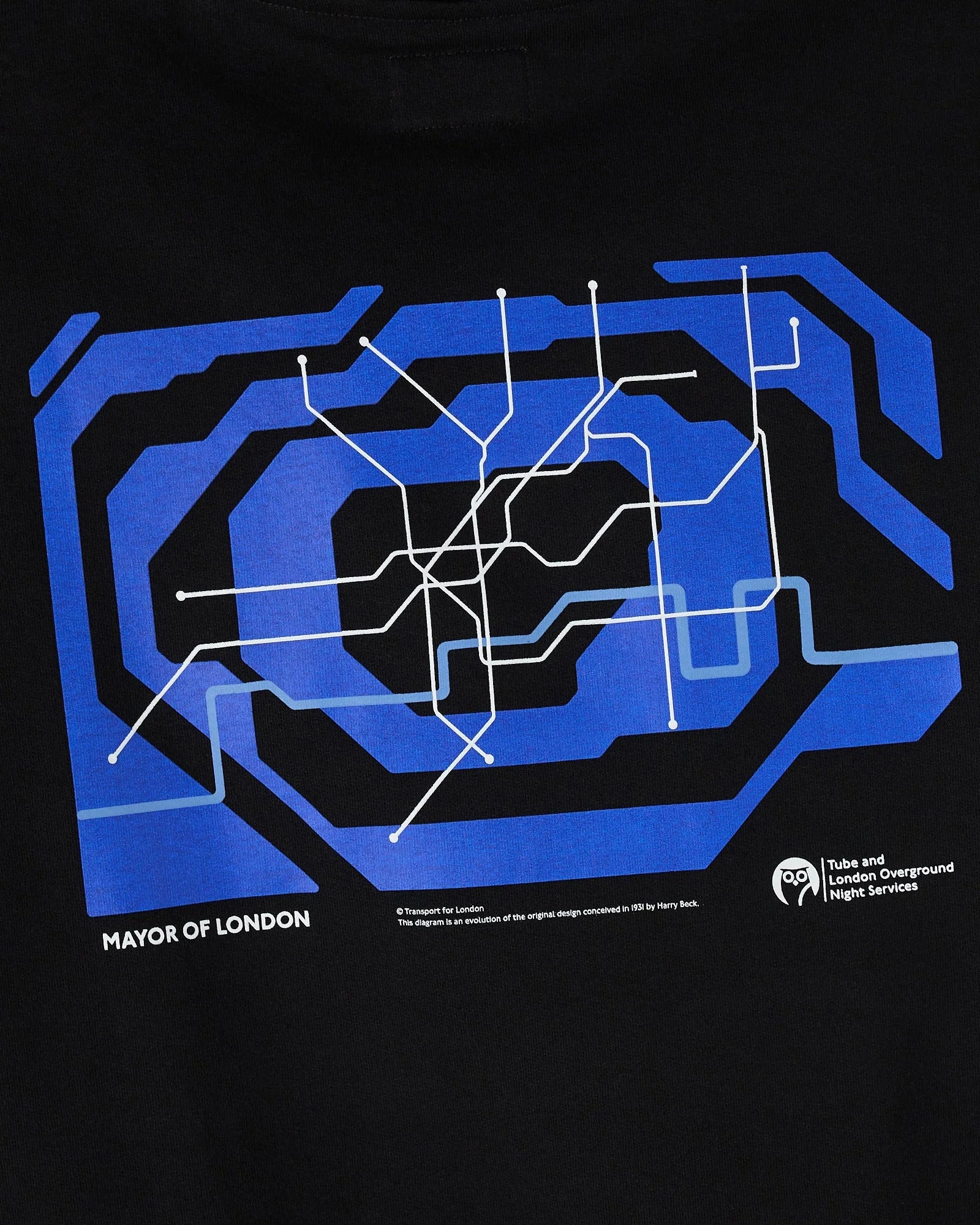 NIGHT TUBE BLACK HOODIE