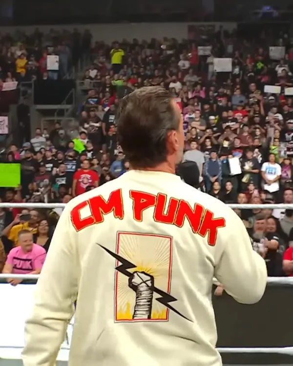 CM Punk White Sweatshirt