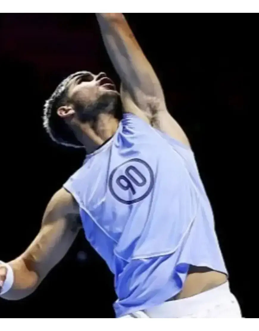 Carlos Alcaraz Six Kings Slam 2025 Blue Tank Top