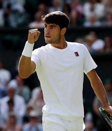 Carlos Alcaraz Wimbledon Championships 2025 White T-Shirt