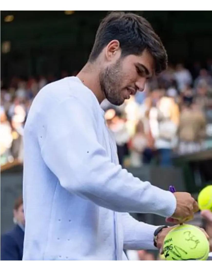 Carlos Alcaraz Wimbledon Tennis Championships 2025 Cardigan