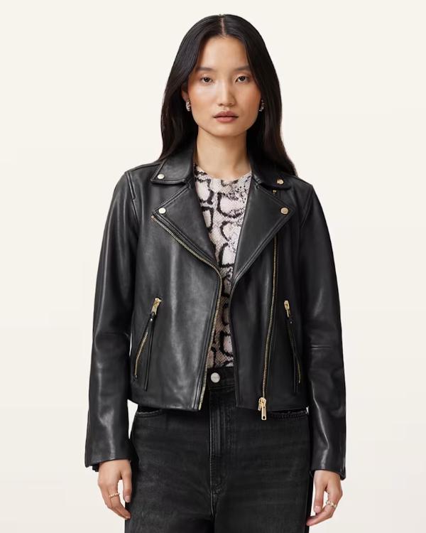 Leanne S01 Kristen Johnston Black Leather Jacket