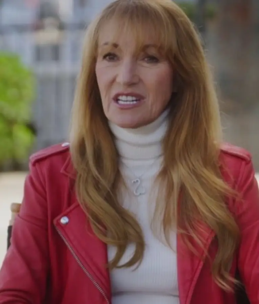 Celebrity IOU S10 Jane Seymour Leather Biker Jacket