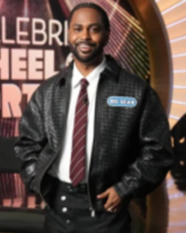 Celebrity Wheel Of Fortune S06 Big Sean Woven Leather Jacket