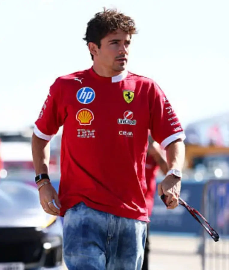 Charles Leclerc British F1 Grand Prix Scuderia Ferrari T-shirt