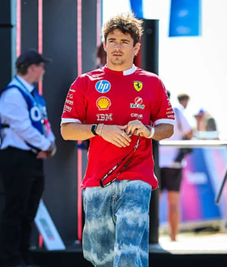 Charles Leclerc British F1 Grand Prix Scuderia Ferrari T-shirt