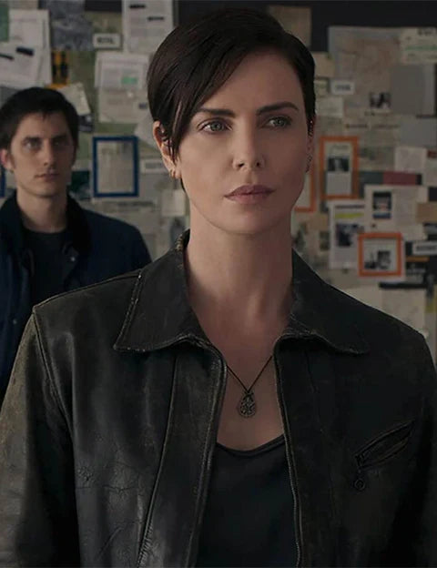 Charlize Theron The Old Guard 2 Leather Jacket