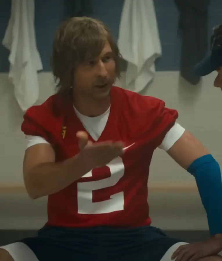 Chad Powers 2025 Glen Powell 2 Printed Red T-Shirt