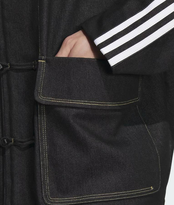 Chinese New Year Black Denim Jacket