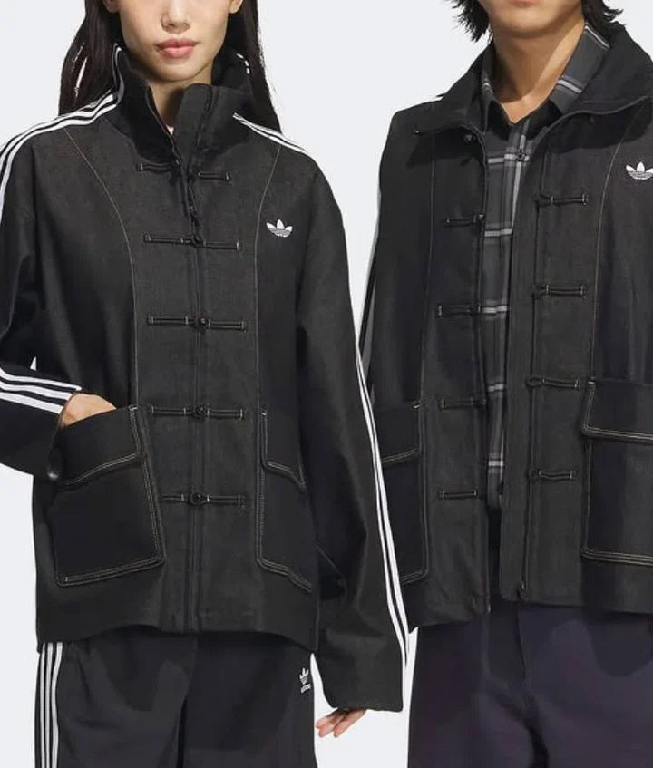 Chinese New Year Black Denim Jacket