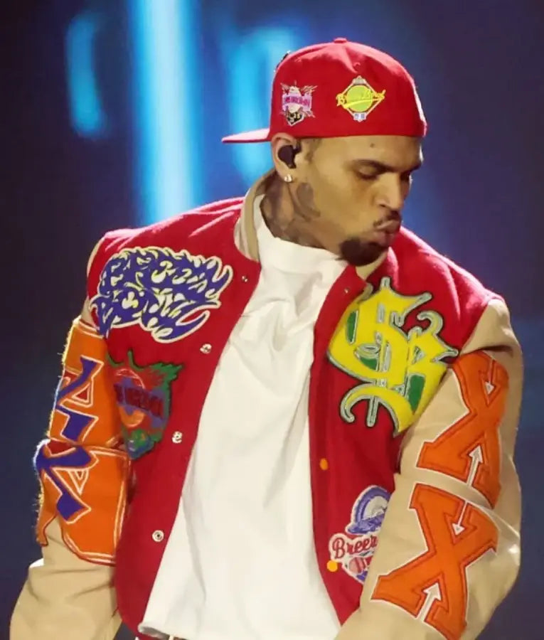 Chris Brown Breezy Bowl XX Letterman Jacket