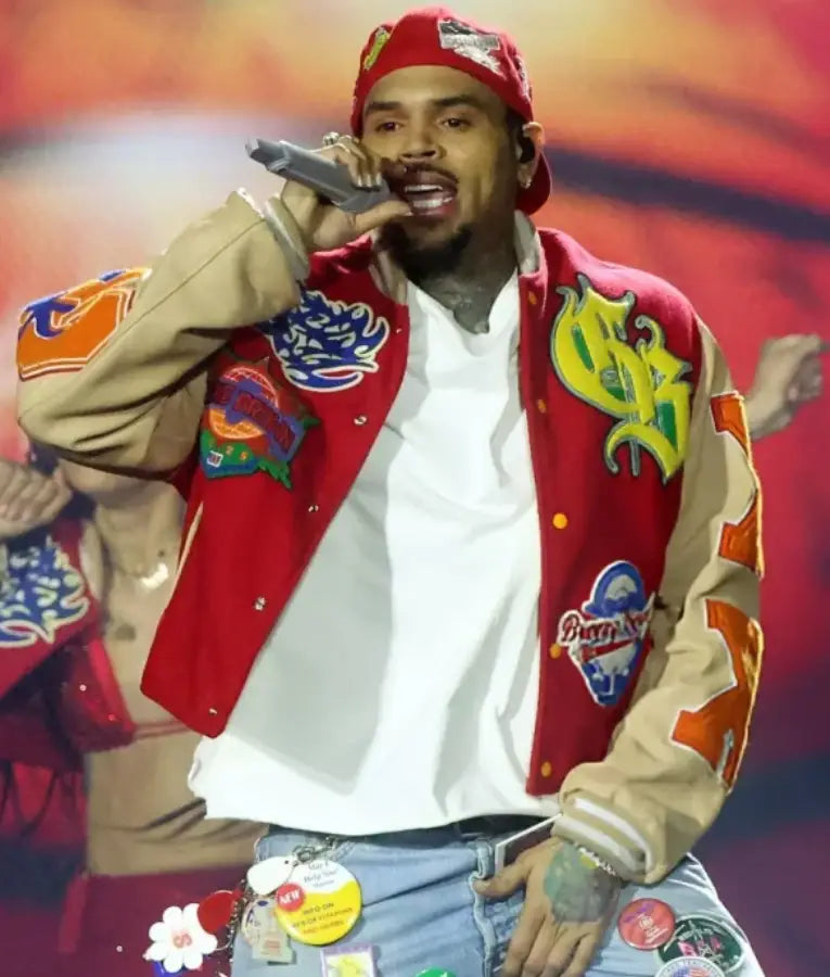 Chris Brown Breezy Bowl XX Letterman Jacket