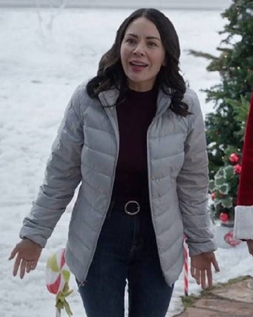 Christmas on Duty 2025 Janel Parrish Puffer Jacket