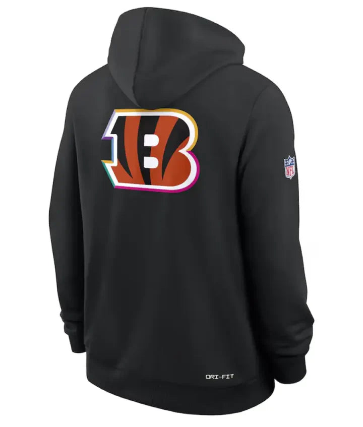 Cincinnati Bengals Black 2025 Crucial Catch Hoodie