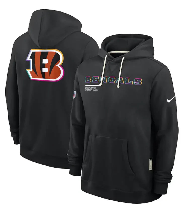Cincinnati Bengals Black 2025 Crucial Catch Hoodie