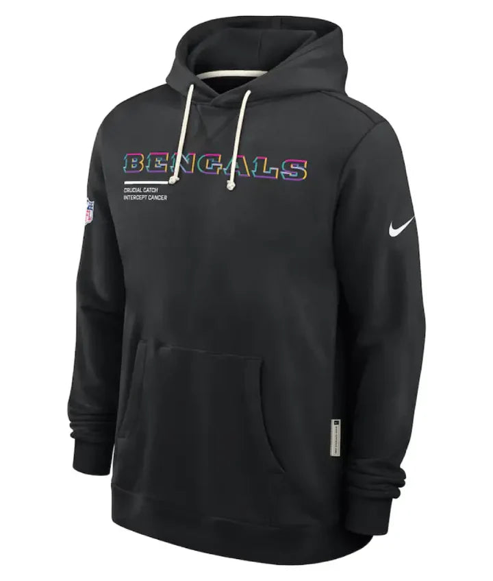 Cincinnati Bengals Black 2025 Crucial Catch Hoodie