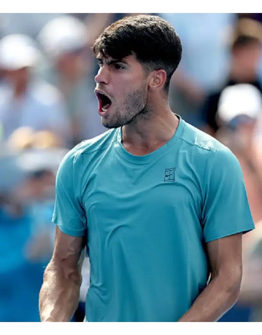 Carlos Alcaraz Cincinnati Open 2025 Blue T-Shirt