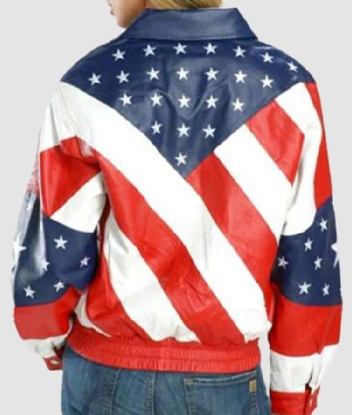 Beyonce Michael Hoban American Flag Jacket