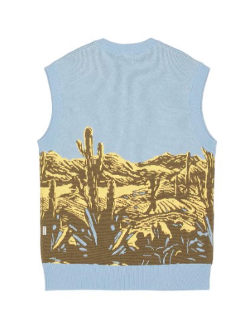 Access Hollywood 2025 Scott Evans Desert Print Sweater Vest