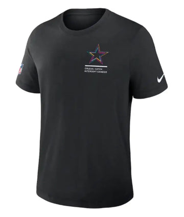 Dallas Cowboys Black 2025 Crucial Catch Dri-Fit T-Shirt