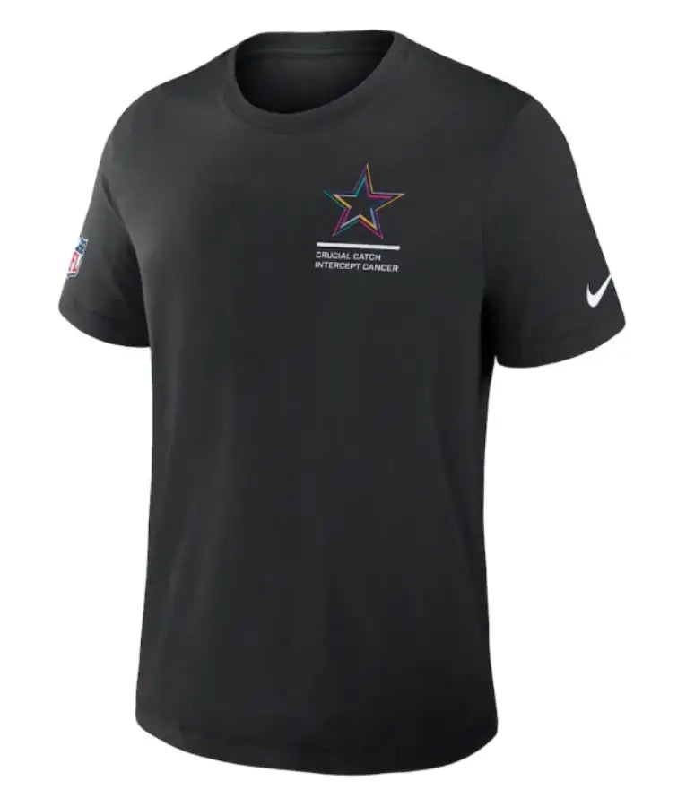 Dallas Cowboys Black 2025 Crucial Catch Dri-Fit T-Shirt