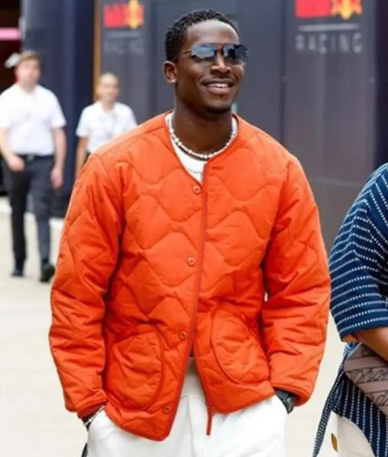 F1 The Movie 2025 Damson Idris Orange Jacket