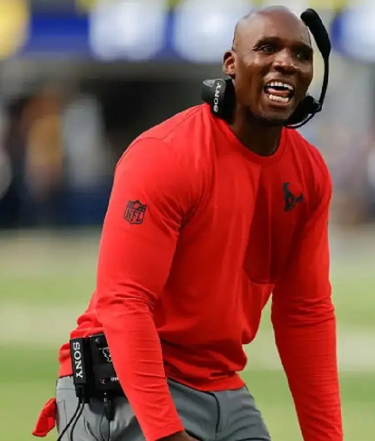 DeMeco Ryans Houston Texans Red Sweatshirt