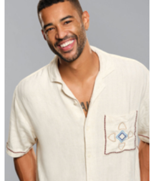 Destination X 2025 Shayne Cureton White Embroidered Shirt