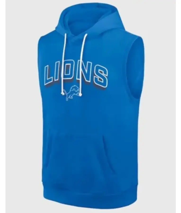 Detroit Lions Sideline Sleeveless Hoodie
