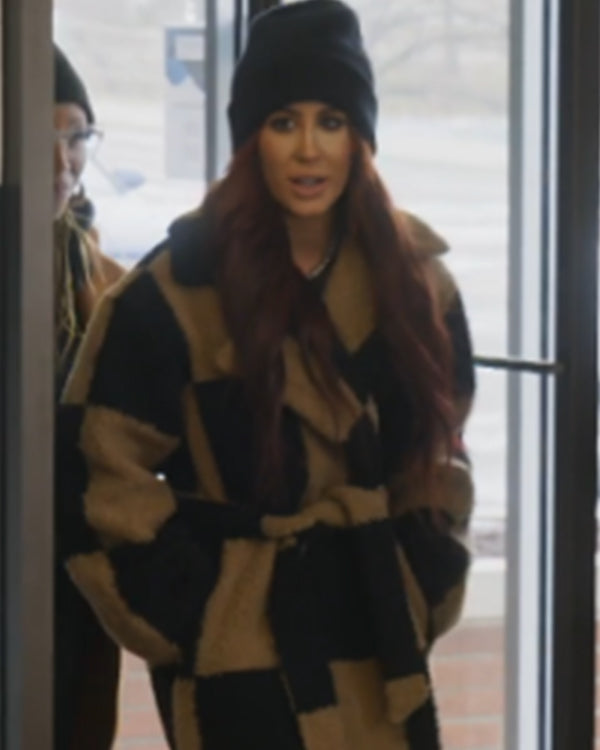 Down Home Fab S03 Chelsea DeBoer Beige & Black Checkered Coat