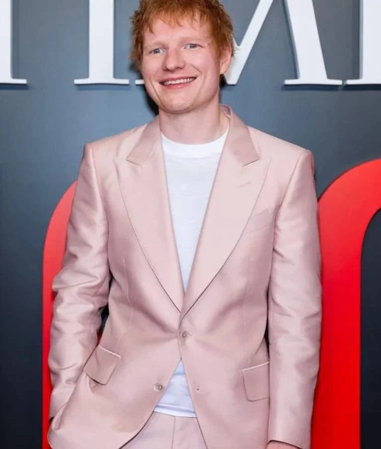 Ed Sheeran 2025 Time100 Gala Pink Blazer