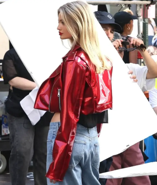 Elle Quist Maybelline Commercial 2025 Red Jacket