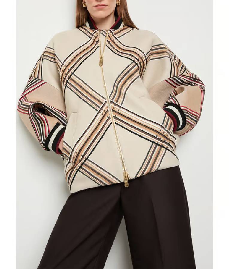 Elsbeth S2E16 Plaid Bomber Jacket