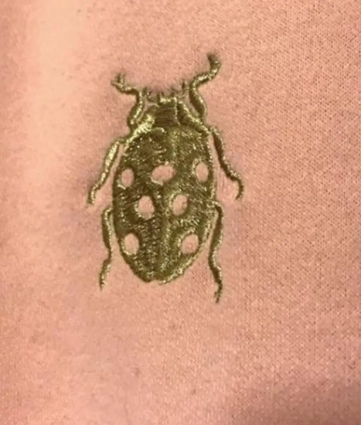 Emma Cook Pink Beetle Bug Oversize Sweatshirt