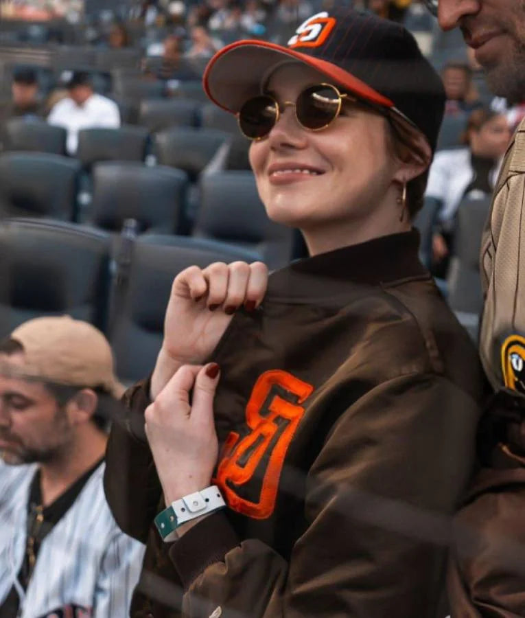 Emma Stone San Diego Padres 2025 Jacket