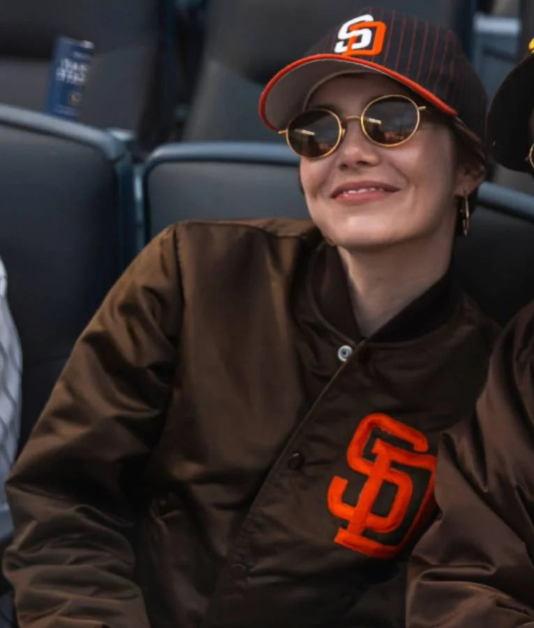 Emma Stone San Diego Padres 2025 Jacket