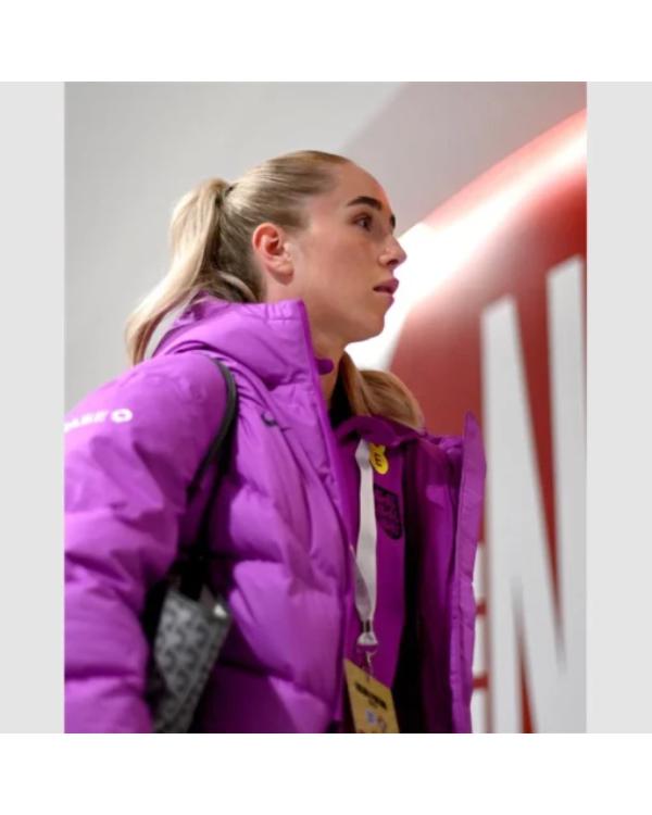 National Football England Lionesses Purple Puffer Jacket