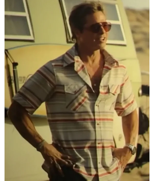 F1 The Movie Brad Pitt Stripe Shirt