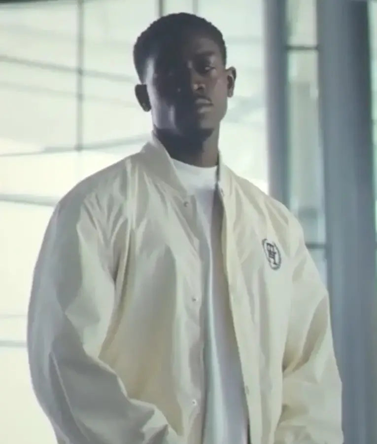 F1 The Movie Damson Idris White Bomber Jacket