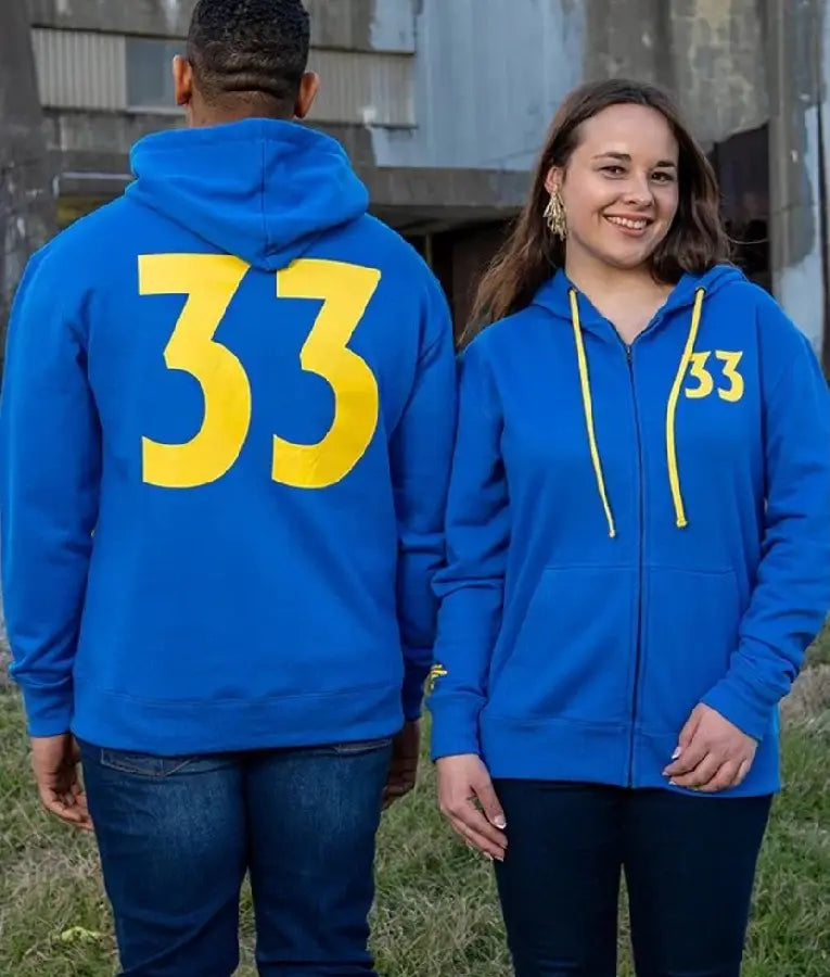 Fallout Vault 33 Blue Hoodie