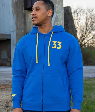 Fallout Vault 33 Blue Hoodie