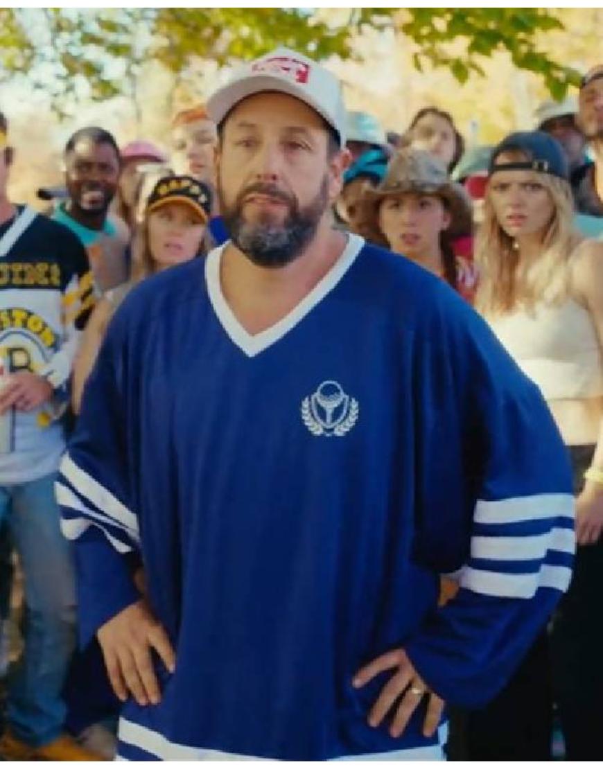 Happy Gilmore 2 Adam Sandler Blue Jersey